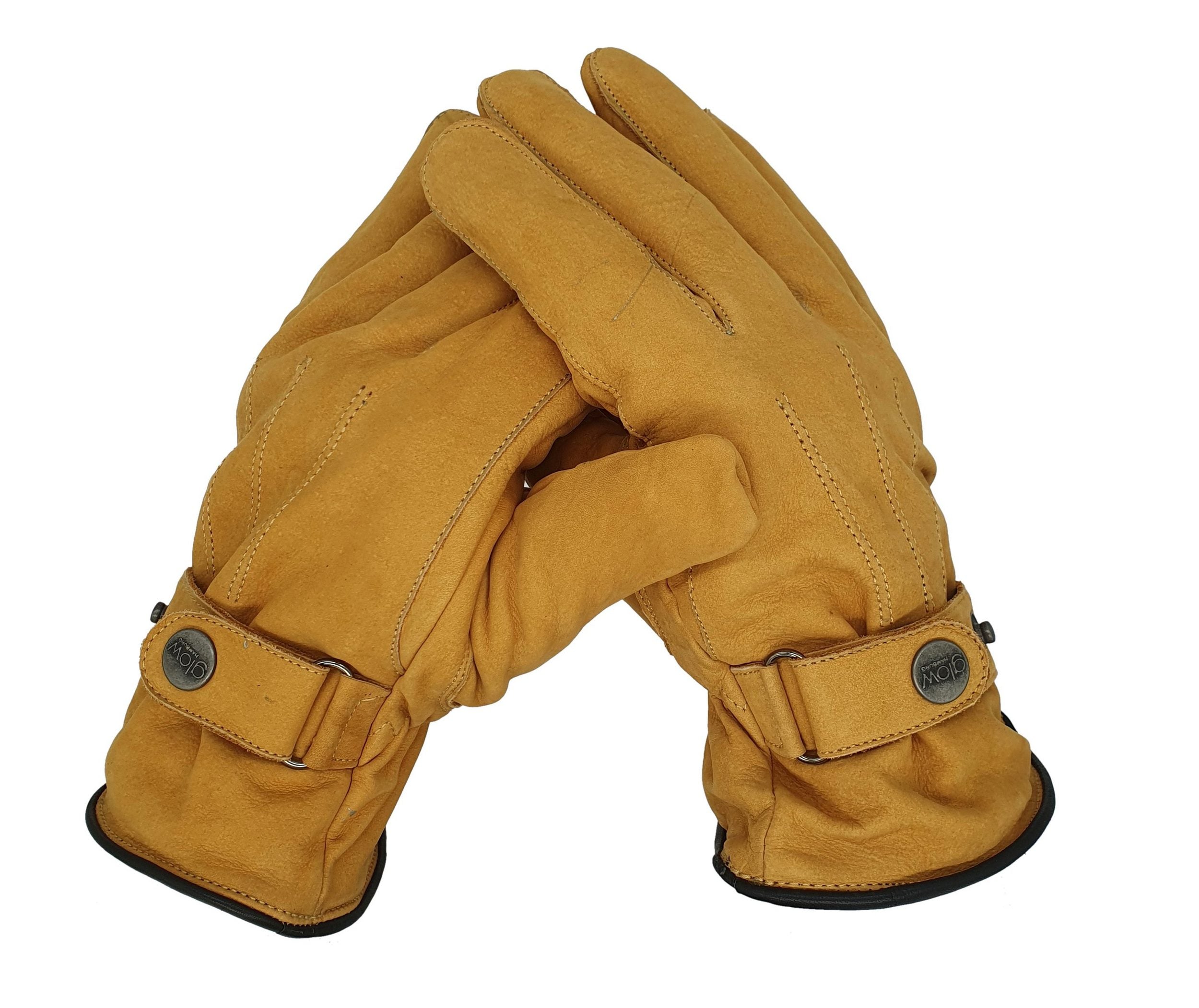 Winter-Lederhandschuhe für Herren aus 100% Nubuk-Leder