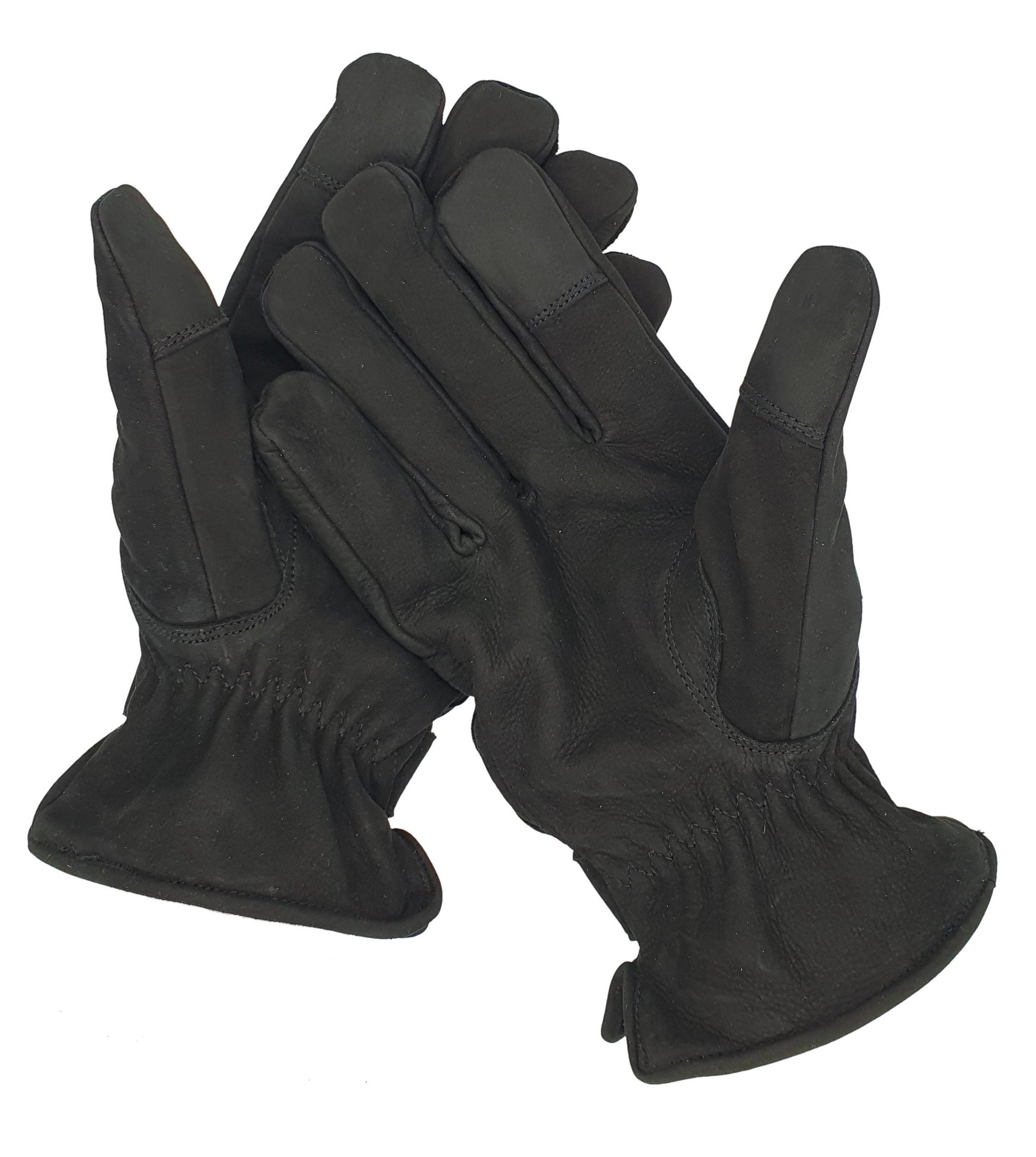 Winter-Lederhandschuhe für Herren aus 100% Nubuk-Leder