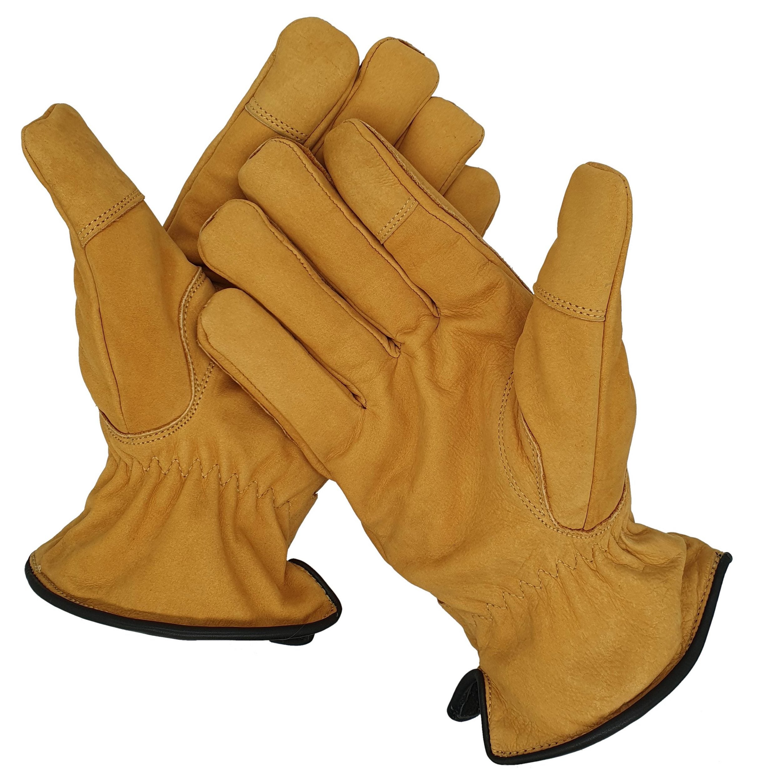 Winter-Lederhandschuhe für Herren aus 100% Nubuk-Leder