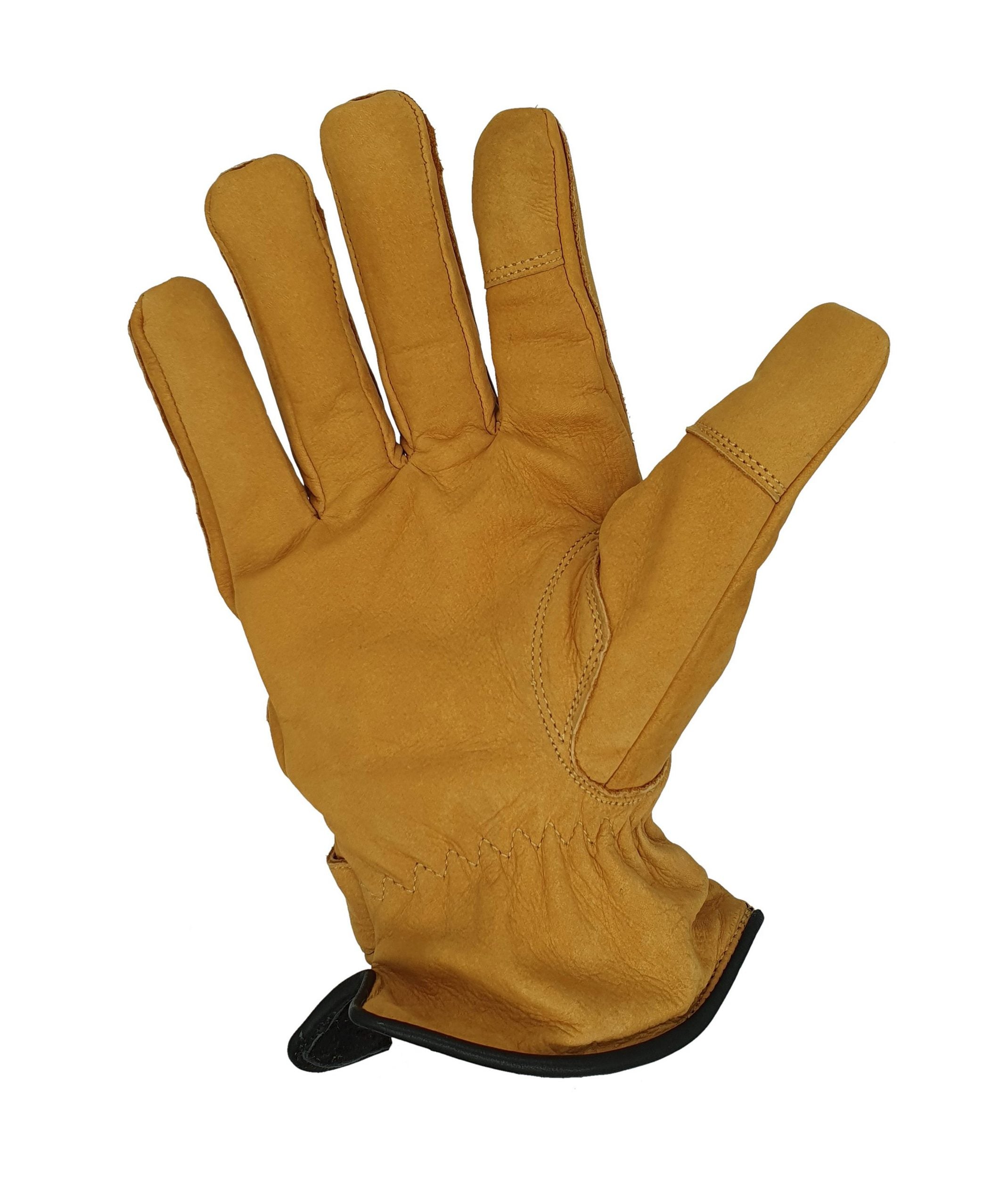 Winter-Lederhandschuhe für Herren aus 100% Nubuk-Leder