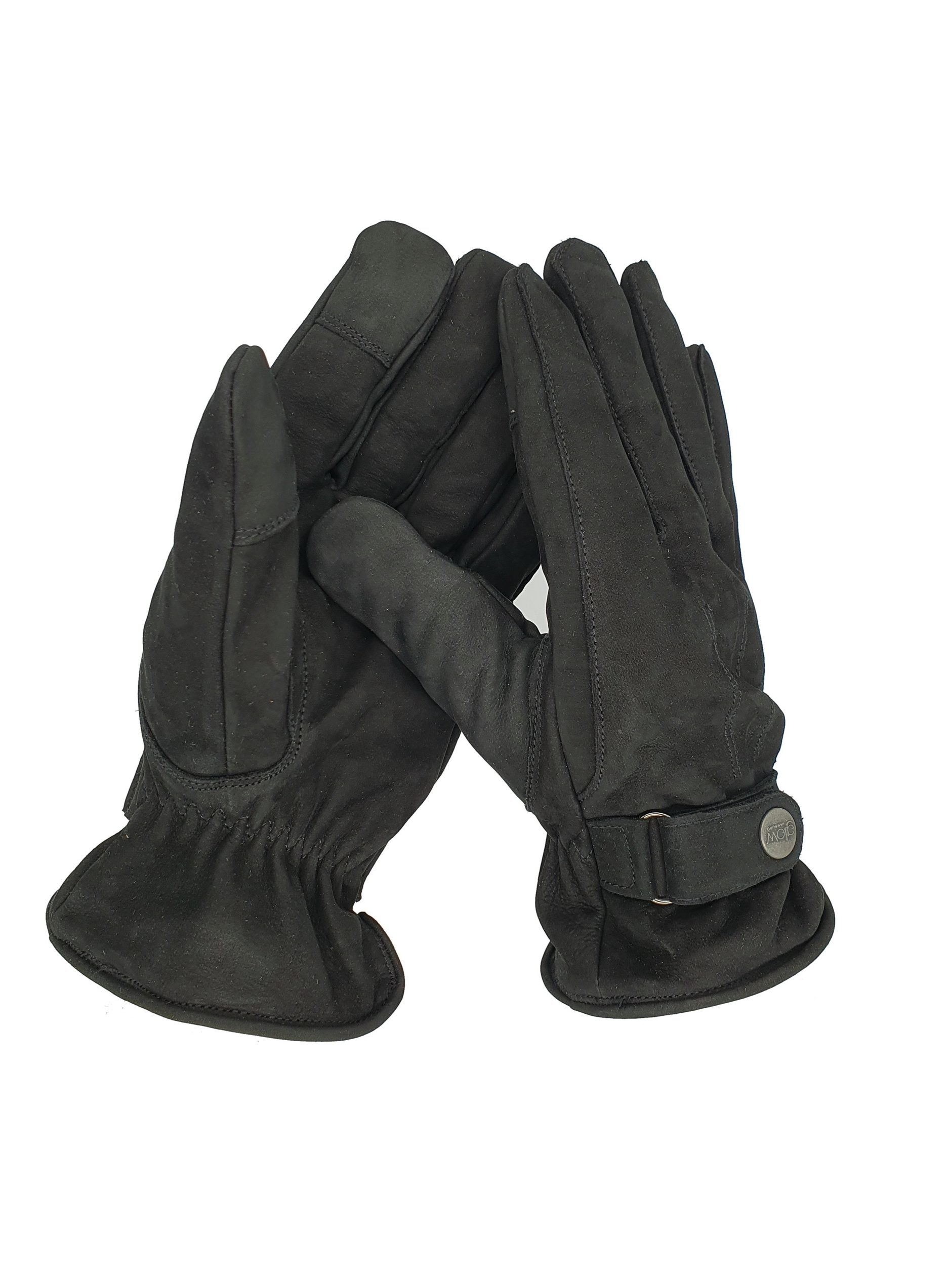 Winter-Lederhandschuhe für Herren aus 100% Nubuk-Leder