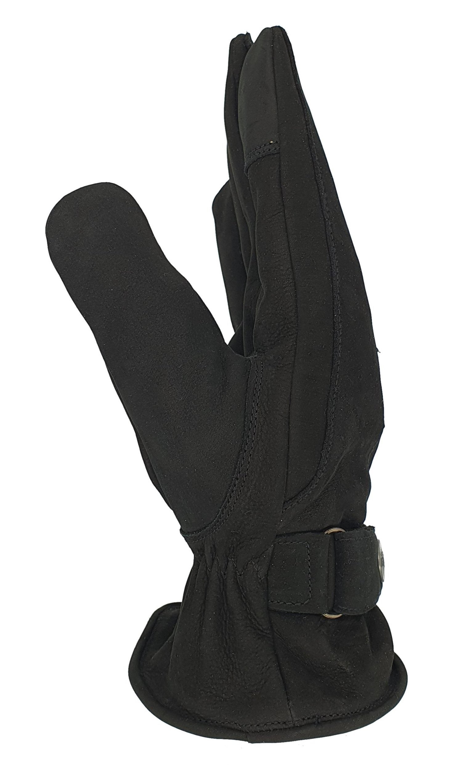 Winter-Lederhandschuhe für Herren aus 100% Nubuk-Leder