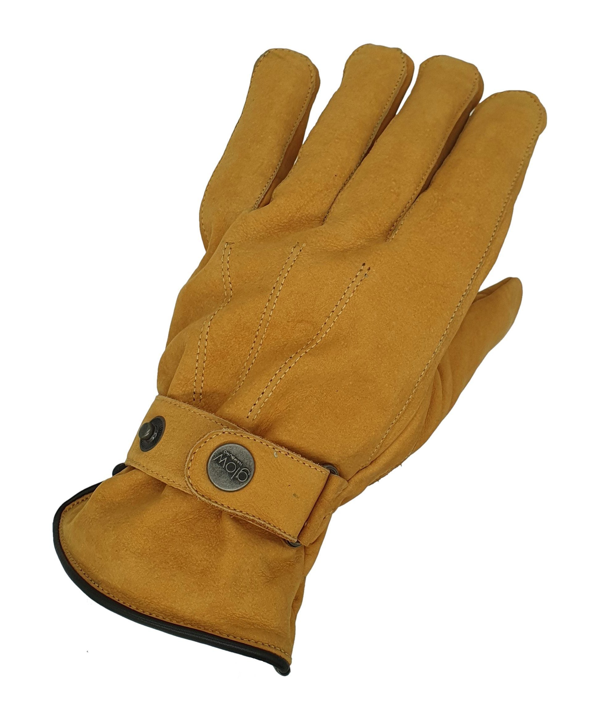 Winter-Lederhandschuhe für Herren aus 100% Nubuk-Leder