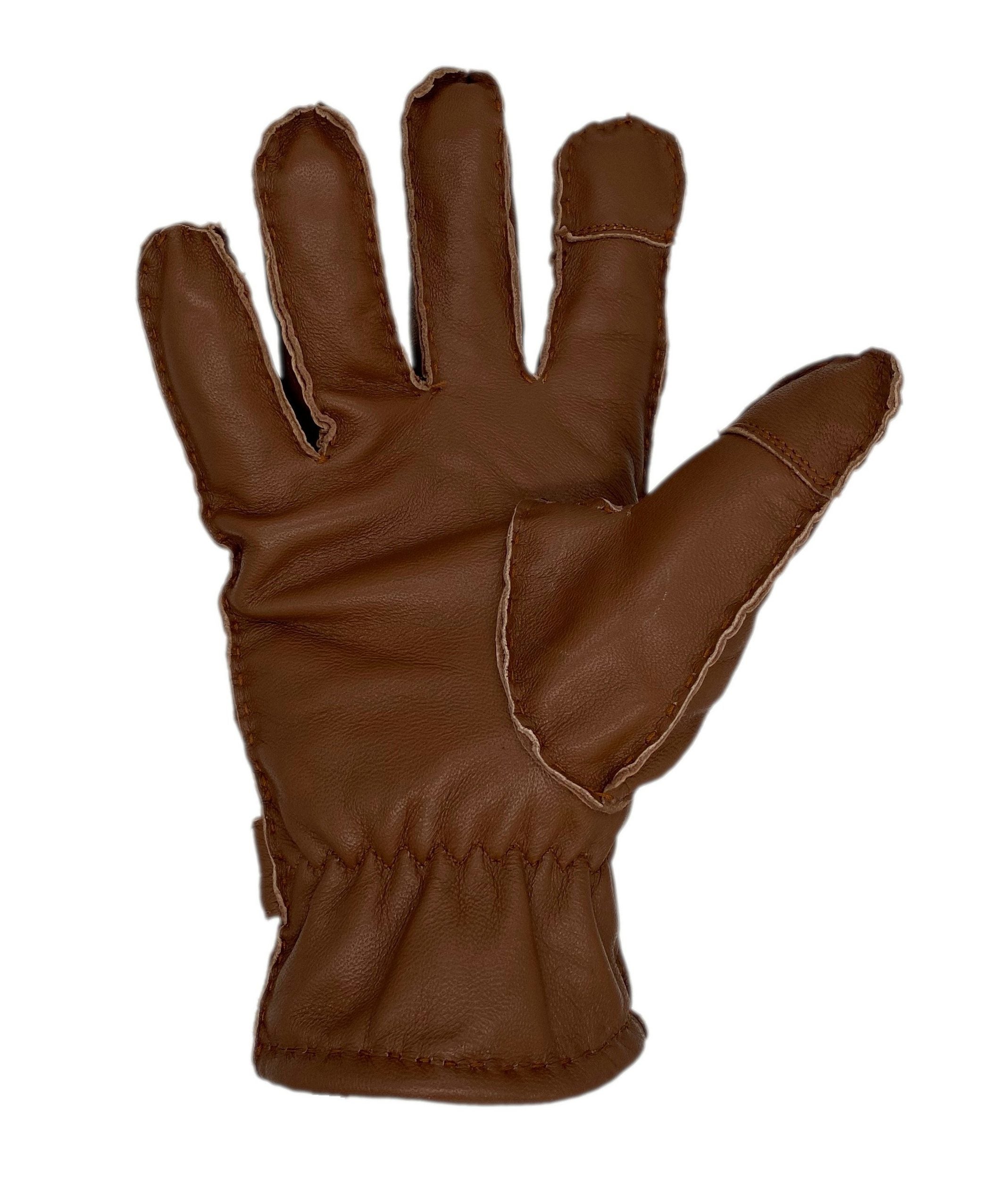 Winter-Lederhandschuhe Herren aus 100% Schafs-Leder
