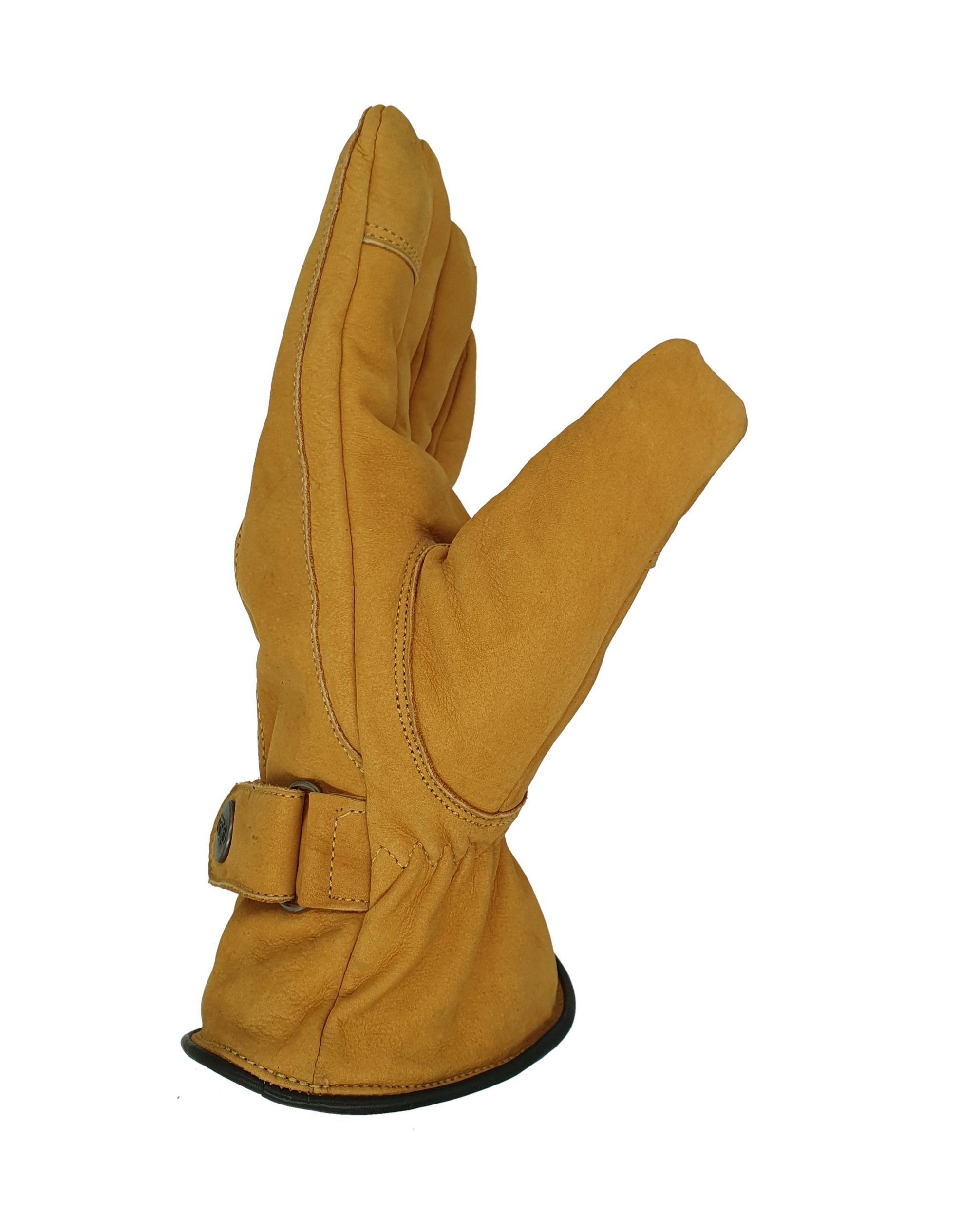 Winter-Lederhandschuhe für Herren aus 100% Nubuk-Leder