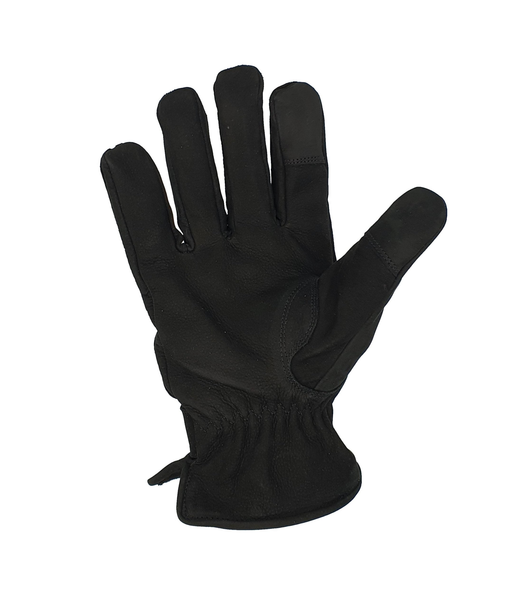 Winter-Lederhandschuhe für Herren aus 100% Nubuk-Leder