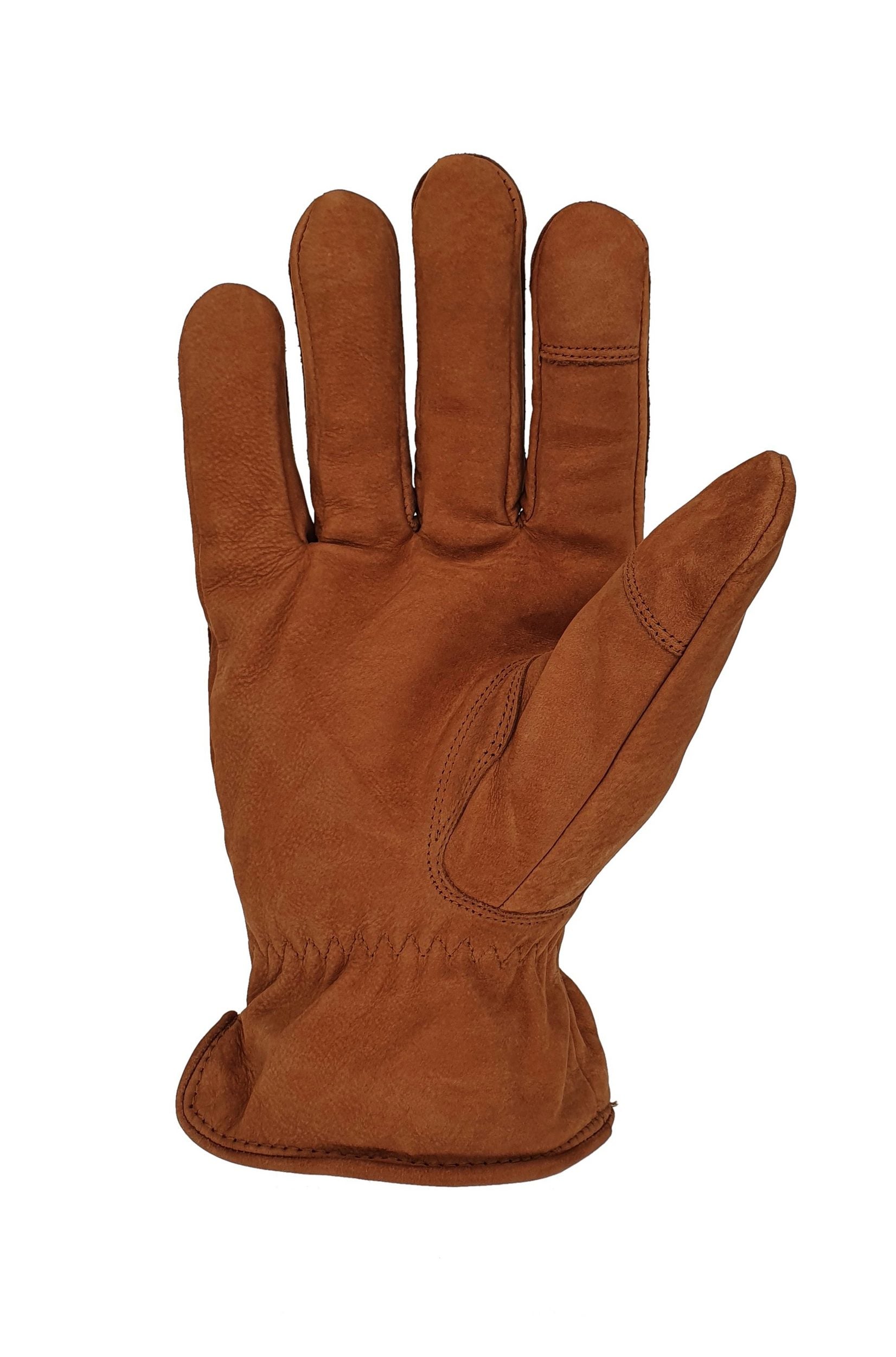 Winter-Lederhandschuhe für Herren aus 100% Nubuk-Leder