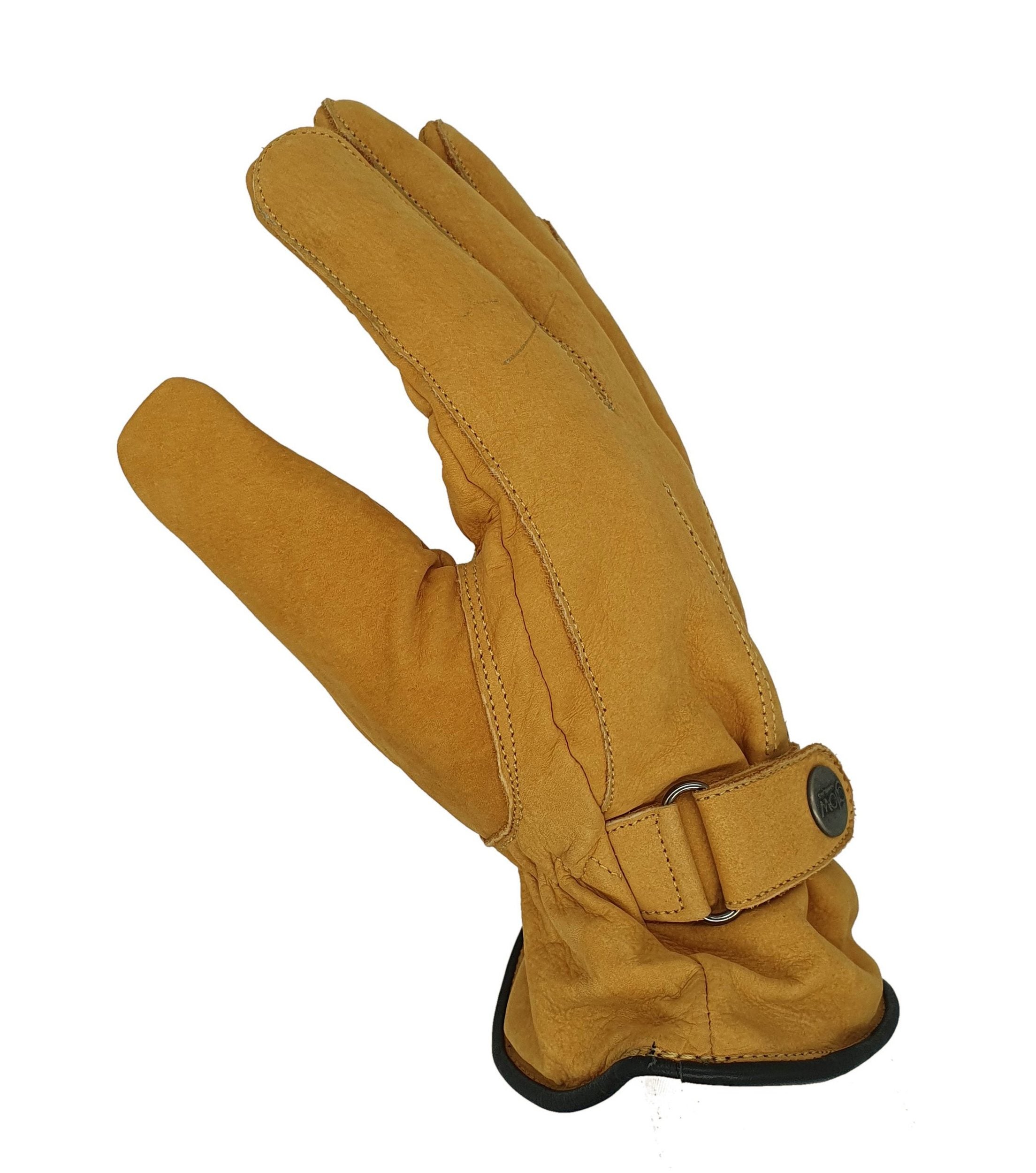 Winter-Lederhandschuhe für Herren aus 100% Nubuk-Leder