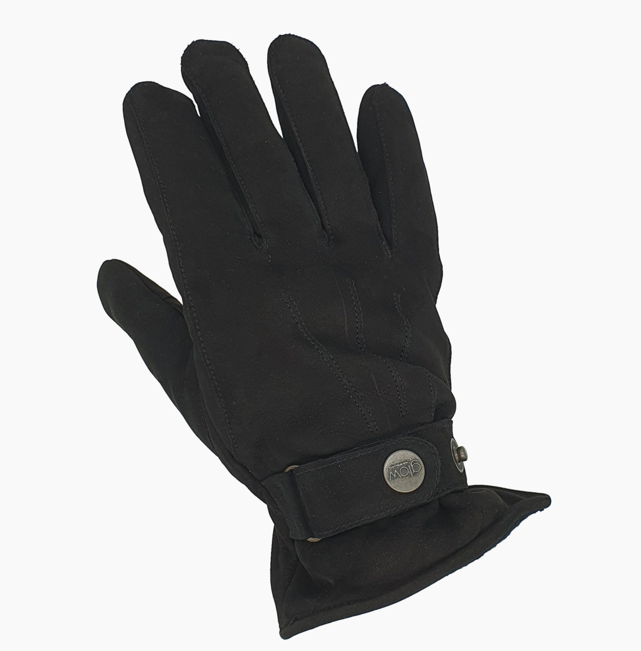 Winter-Lederhandschuhe für Herren aus 100% Nubuk-Leder