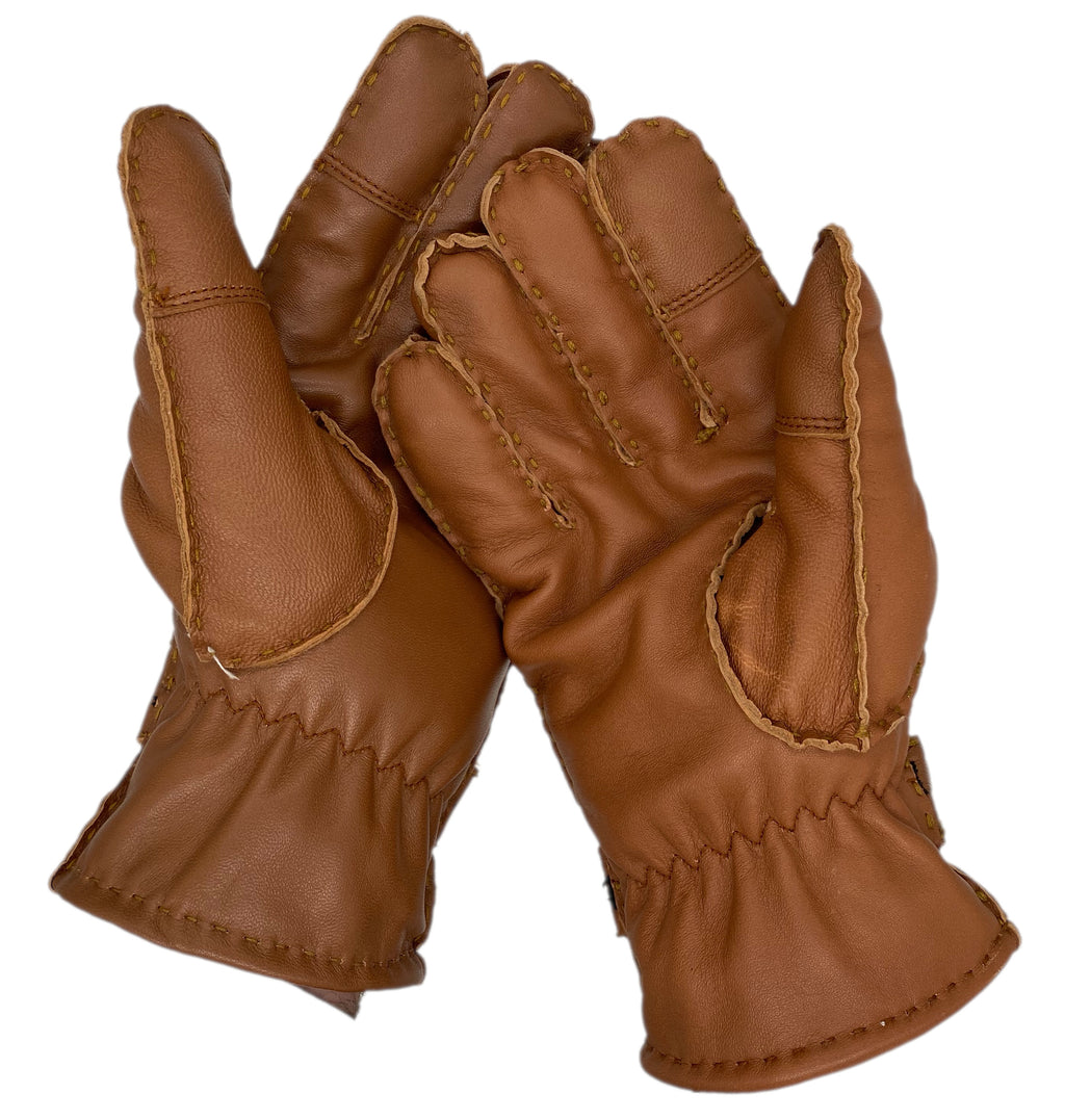 Winter Lederhandschuhe Herren aus 100% Schafsleder mit warmen Fleece-Futter
