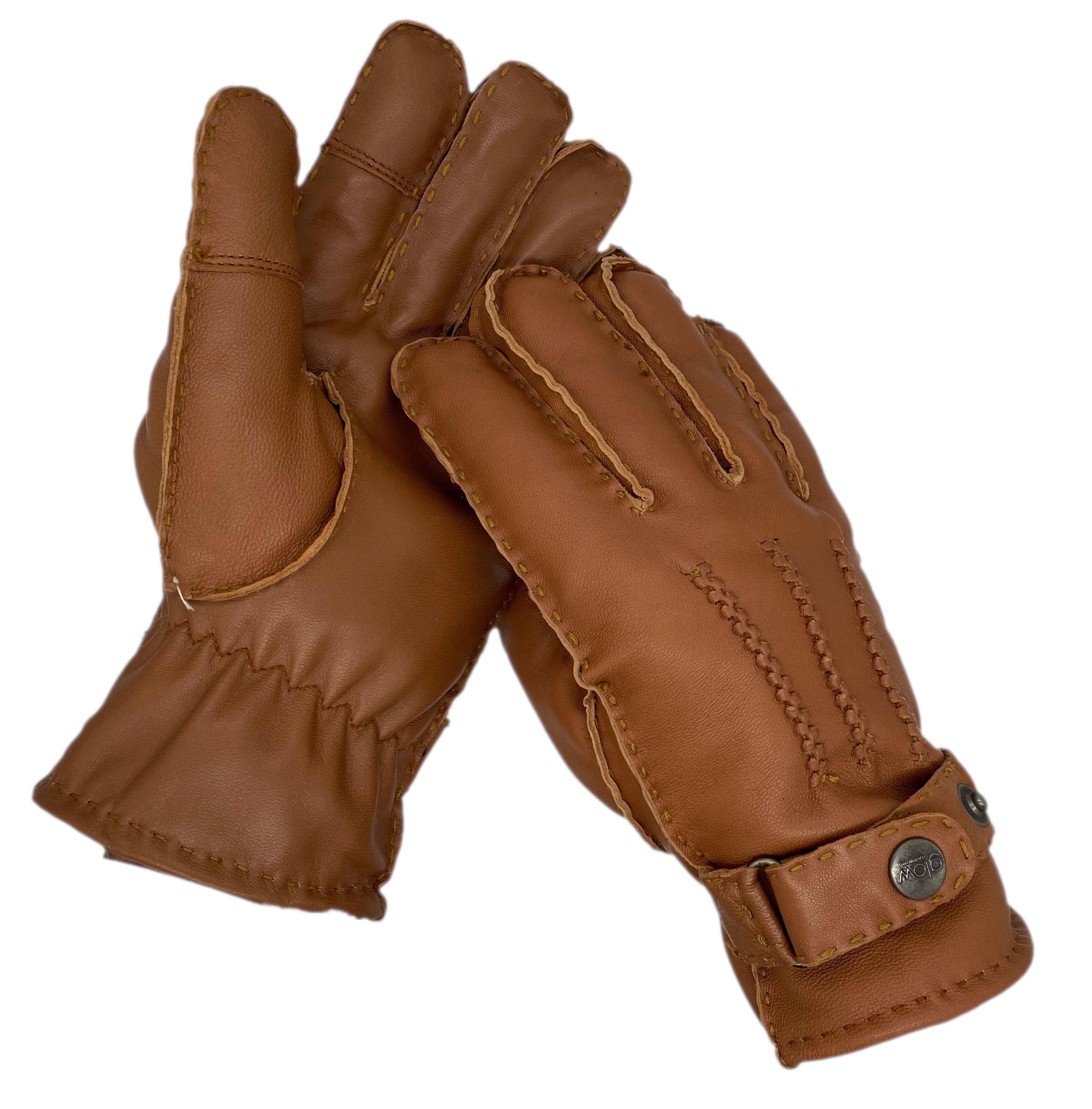 Winter Lederhandschuhe Herren aus 100% Schafsleder mit warmen Fleece-Futter
